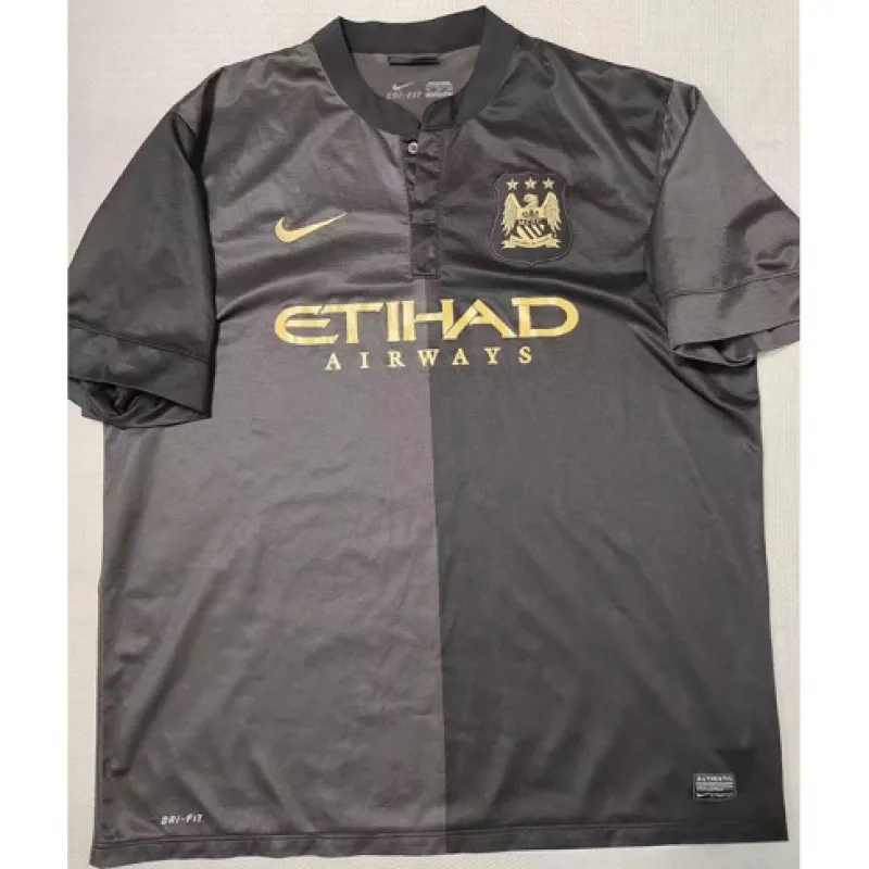 Maillot extérieur rétro de Manchester City 2013/14 - Noir
