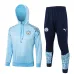 Abbigliamento sportivo con cappuccio di Manchester City 2024/25 - Blu
