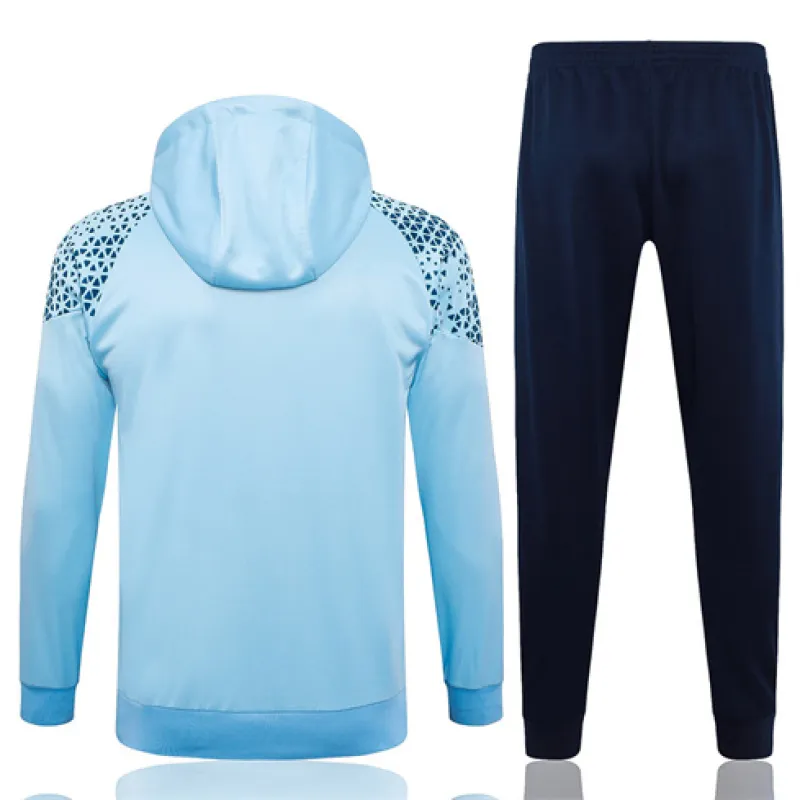 Abbigliamento sportivo con cappuccio di Manchester City 2024/25 - Blu