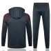 Abbigliamento sportivo con cappuccio di Manchester City 2024/25 - Grigio scuro