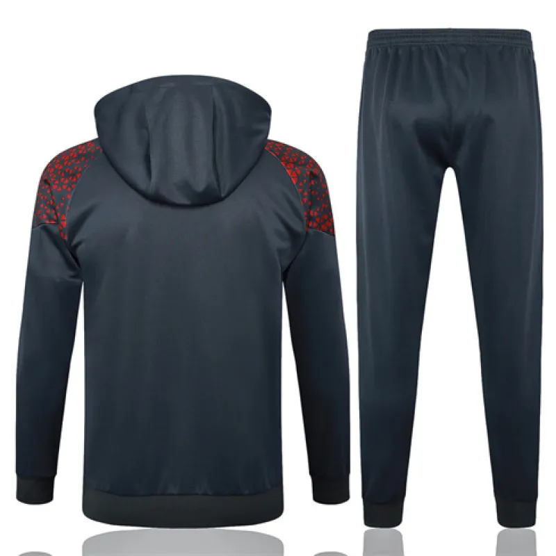 Abbigliamento sportivo con cappuccio di Manchester City 2024/25 - Grigio scuro