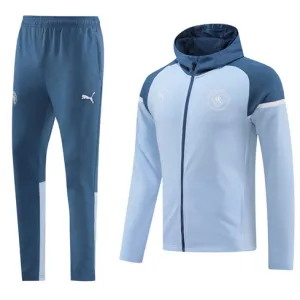 Manchester City 2024/25 Kapuzen-Sportjacke - Blau