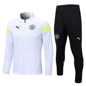 Manchester City 2022/23 flockige Sportjacke - Weiß