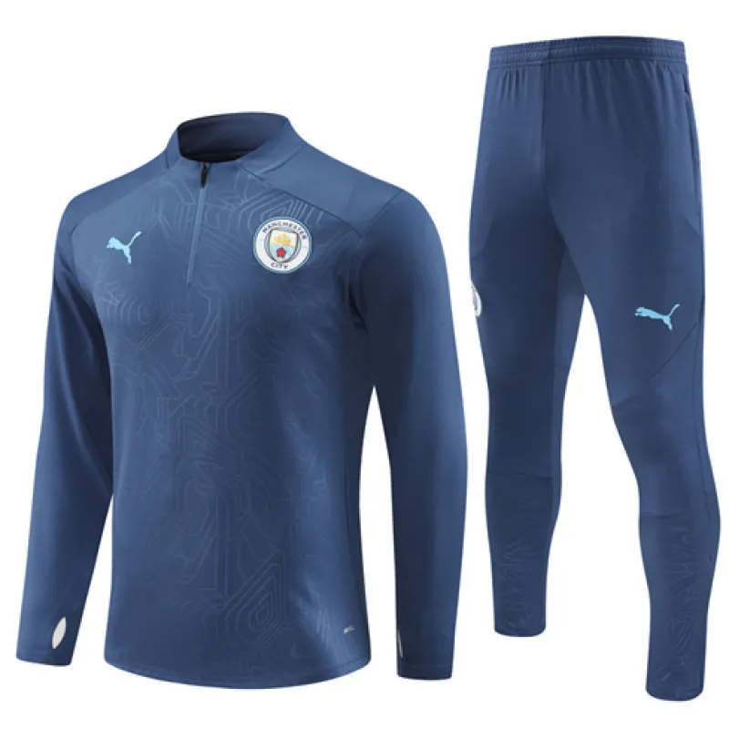 Manchester City 2024/25 Kids' Sports Wear - Navy Blue