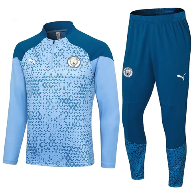 Manchester City 2024/25 Kinder-Sportbekleidung - Blau