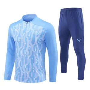 Manchester City 2024/25 Kinder-Sportbekleidung - Blau