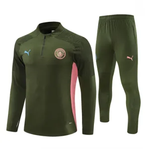 Manchester City 2024/25 Kinder-Sportbekleidung - Militärgrün