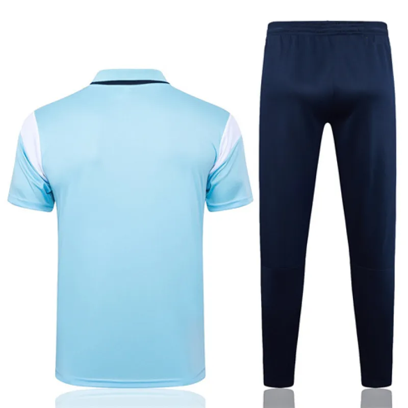 Manchester City 2024/25 Trainings-Polo-Shirt und Hose - Blau