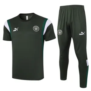 Manchester City 2024/25 Trainingsshirt und Hose - Militärgrün