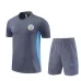 Manchester City 2024/25 Kids' Training Shirt and Shorts - Dark Gray
