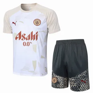 Manchester City 2024/25 Trainingsshirt und Shorts - Aprikosenfarben