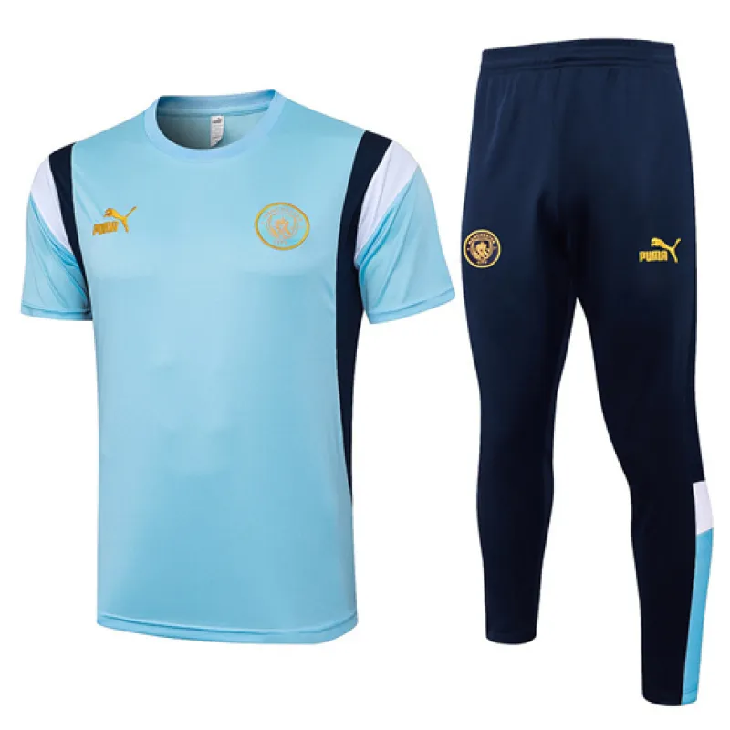 Manchester City 2024/25 Trainingsshirt und Hose - Blau