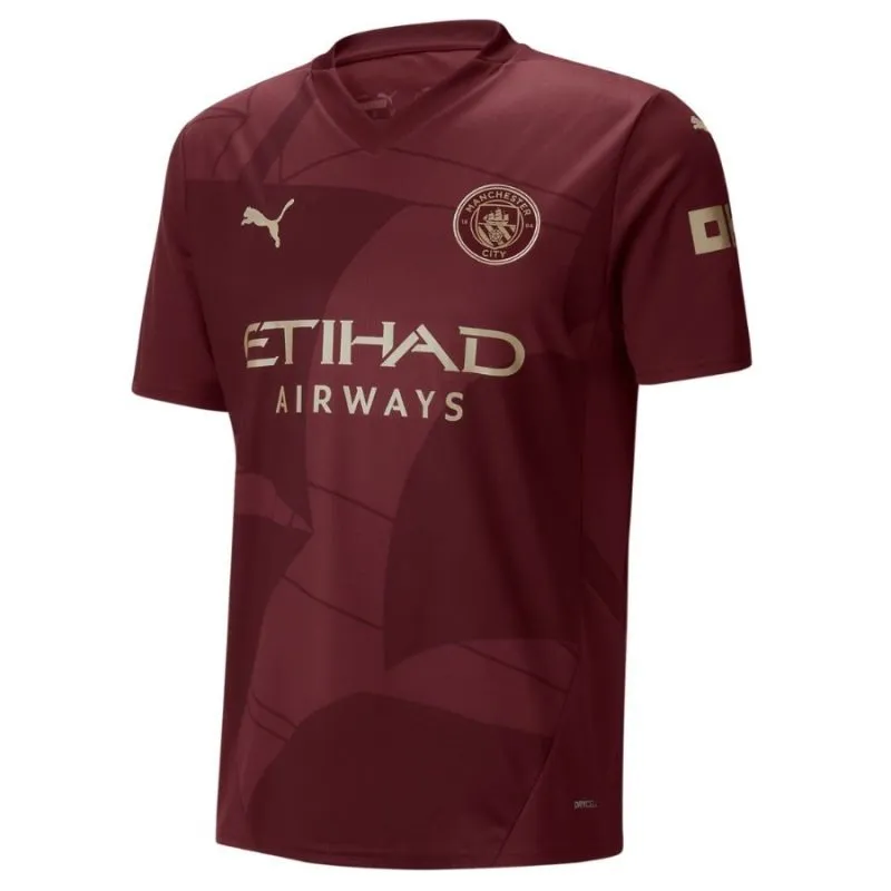 HAALAND Manchester City Drittes Trikot 2024/25 - Burgundrot