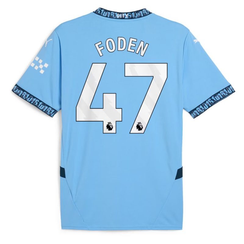 FODEN Manchester City Kinder Heimtrikot-Set 2024/25 - Blau
