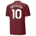 GREALISH Manchester City Kinder Drittes Trikot-Set 2024/25 - Burgundrot