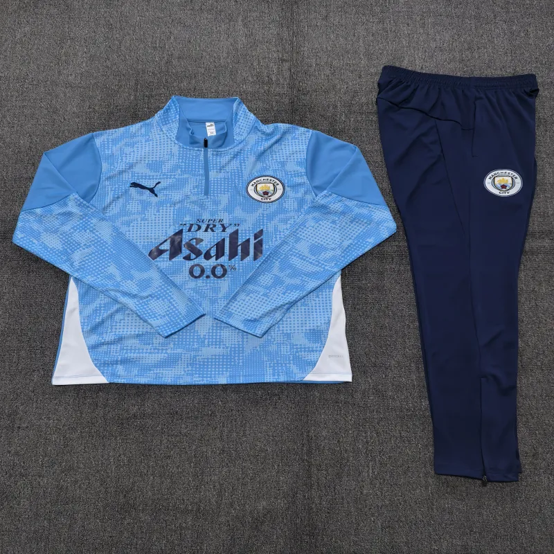 Manchester City 2025/26 Kinder Sportanzug Blau