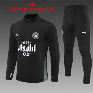 Manchester City 2025/26 Kinder Sportanzug Schwarz