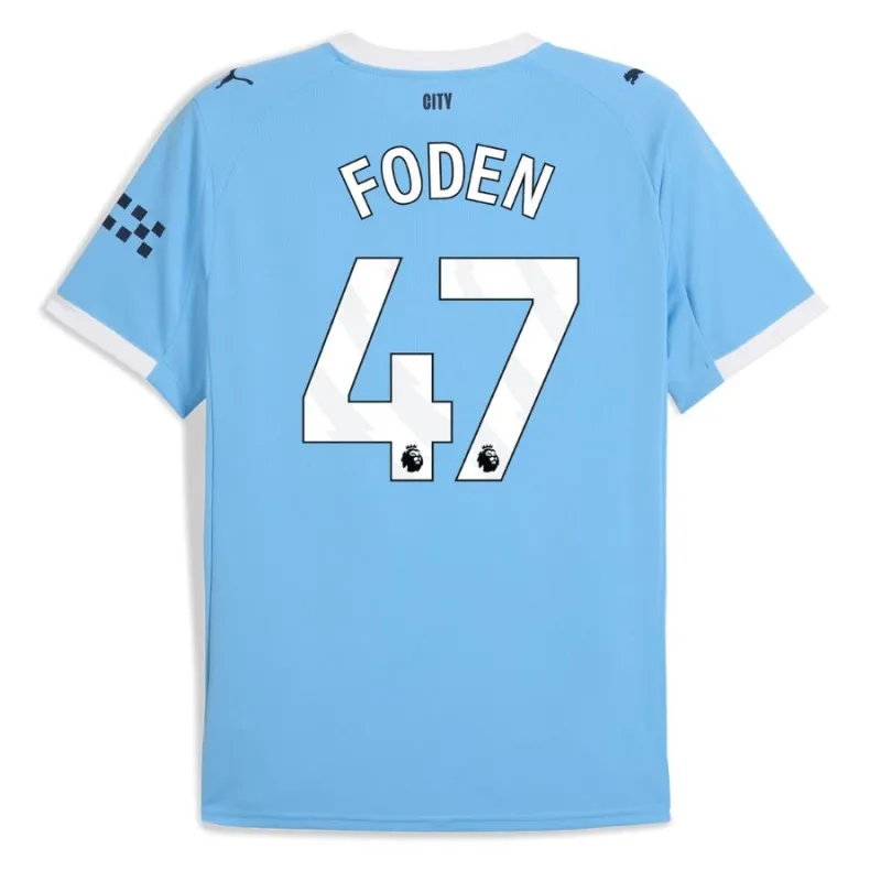 Camisa local Manchester City FODEN 2025/26 - Azul