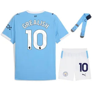 Kit local infantil Manchester City Grealish 2025/26