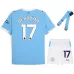 Kit d'enfant DE BRUYNE Manchester City 2025/26 domicile - Bleu