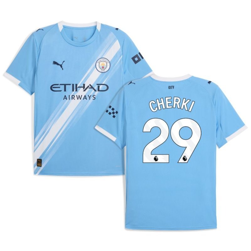 Maillot domicile Manchester City CHERKI 2025/26 - Bleu
