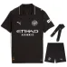 Manchester City 2025/26 Away Kids' Jersey Set - Black