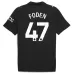 Manchester City FODEN 2025/26 Auswärts-Kinder-Trikot-Set - Schwarz