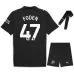 Manchester City FODEN 2025/26 Auswärts-Kinder-Trikot-Set - Schwarz