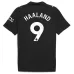 Manchester City HAALAND 2025/26 Auswärts-Kinder-Trikot-Set - Schwarz