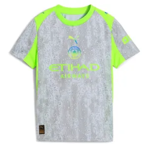Manchester City 2025/26 Third Kids' Jersey - Grey