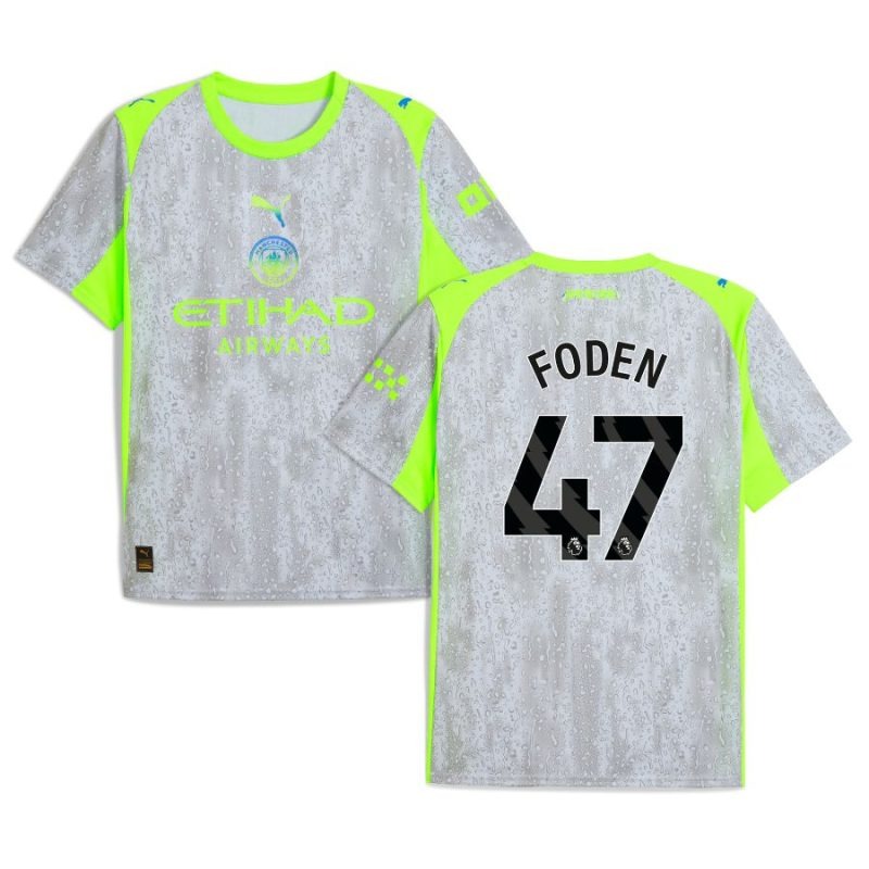Manchester City FODEN 2025/26 Drittes Trikot - Grau