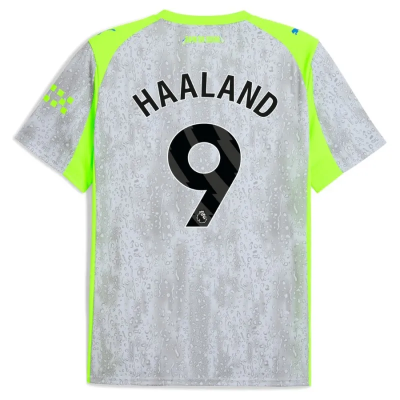 Manchester City HAALAND 2025/26 Drittes Kinder-Set - Grau
