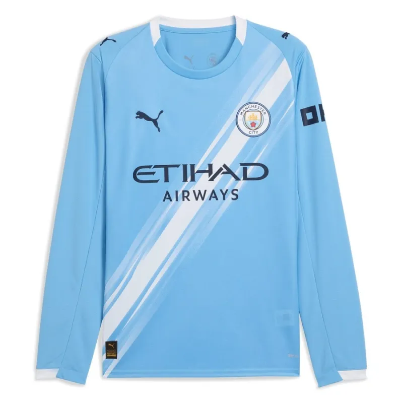 Manchester City 2025/26 Maillot à manches longues domicile - Bleu
