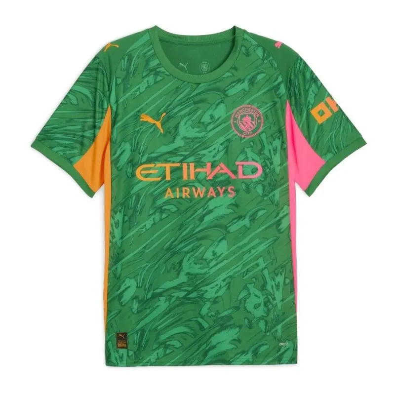 Manchester City 2025/26 Kinder Torwarttrikot + Shorts - Grün