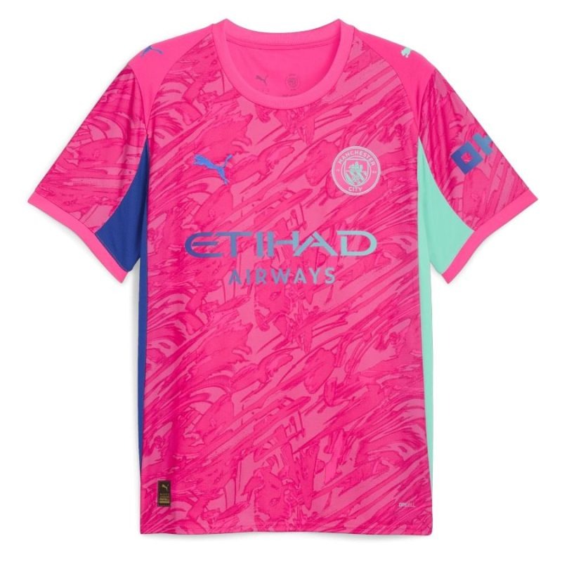 Manchester City 2025/26 Kinder Torwarttrikot + Shorts - Rosa