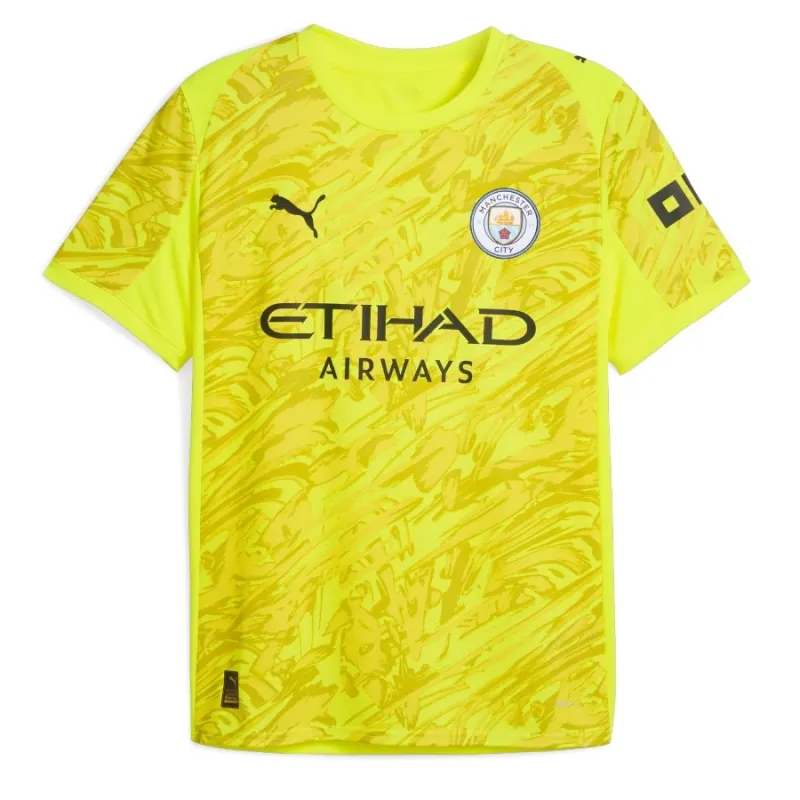 Manchester City 2025/26 Kinder Torwarttrikot - Gelb