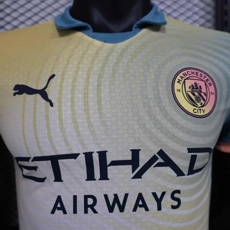 Manchester City Spieler-Trikot Sonderedition 2025/26 - Gelb/Blau