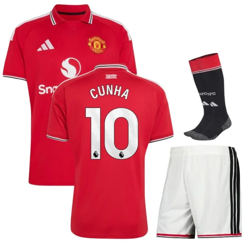 Maillot Kit Enfant Manchester United Domicile 2026/27 CUNHA