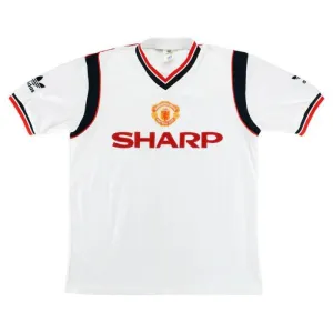 Manchester United 1984-1986 Retro-Auswärtstrikot - Weiß