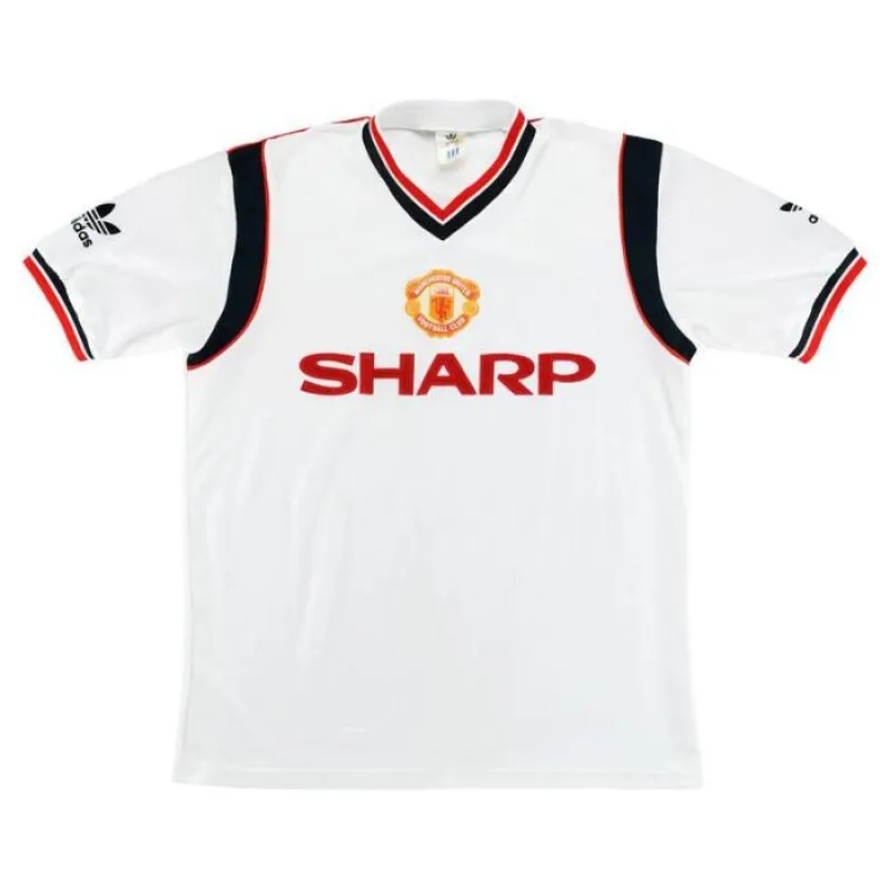 Manchester United 1984-1986 Retro Away Jersey - White