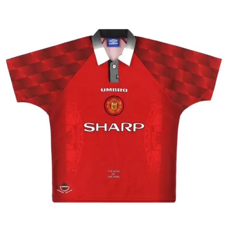 Manchester United 1996 1998 Camiseta retro local - Roja