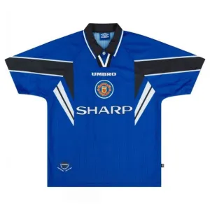 Manchester United Retro-Drittes Trikot 1996-1998 - Blau