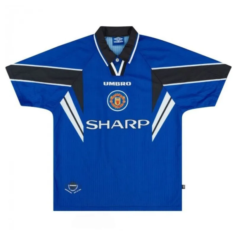 Maillot Third Rétro Manchester United 1996-1998 - Bleu