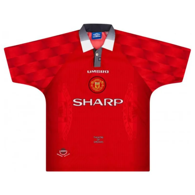 Manchester United CANTONA 1996 1998 Retro-Heimtrikot - Rot