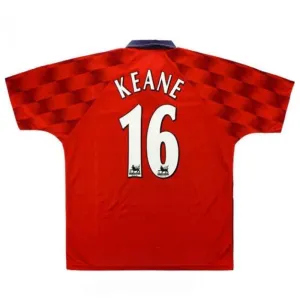Manchester United KEANE 1996 1998 Retro-Heimtrikot - Rot