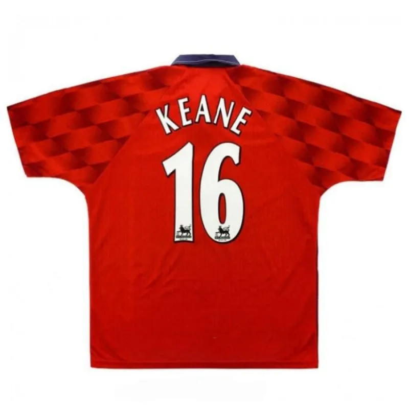 Manchester United KEANE 1996 1998 Retro-Heimtrikot - Rot