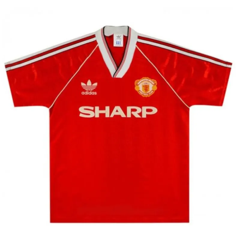 Manchester United 1988 1990 Retro-Heimtrikot - Rot