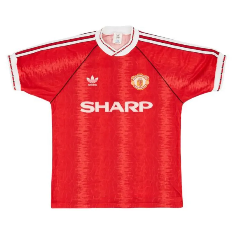 Manchester United 1990 1992 Retro-Heimtrikot - Rot