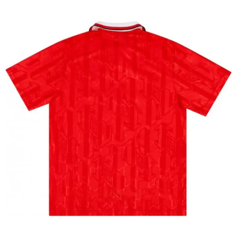 Manchester United 1992 1994 Maillot domicile rétro - Rouge