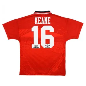 Manchester United KEANE 1994 1996 Retro-Heimtrikot - Rot